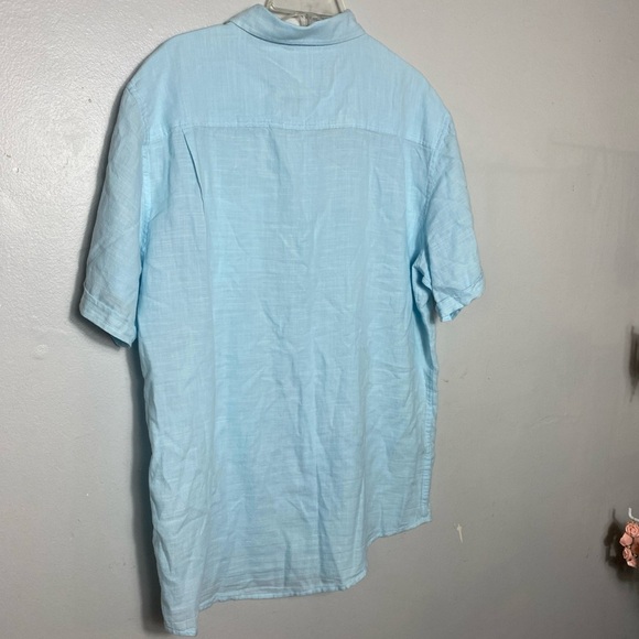 Waterproof Vintage Solid Country Twill Shirt In Adriatic size L - Picture 8 of 9